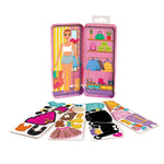 HappiHobbi Magnet Tins Fashion Girl Εκπαιδευτικοί Χάρτινοι Μαγνήτες (1029-64074)
