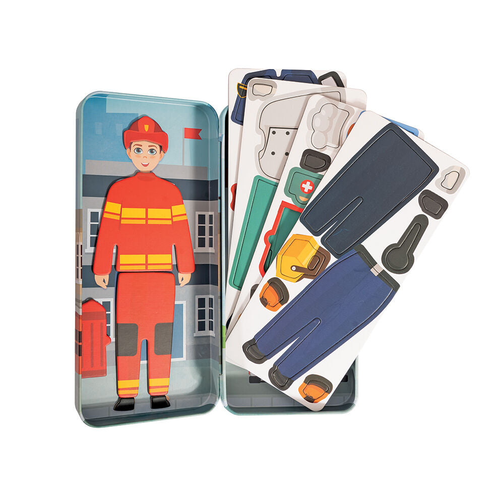 HappiHobbi Magnet Tins City Heroes Εκπαιδευτικοί Χάρτινοι Μαγνήτες (1029-64074) - Fun Planet