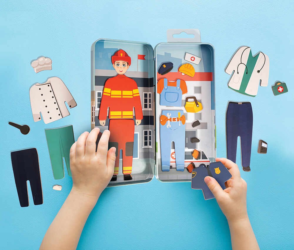 HappiHobbi Magnet Tins City Heroes Εκπαιδευτικοί Χάρτινοι Μαγνήτες (1029-64074) - Fun Planet