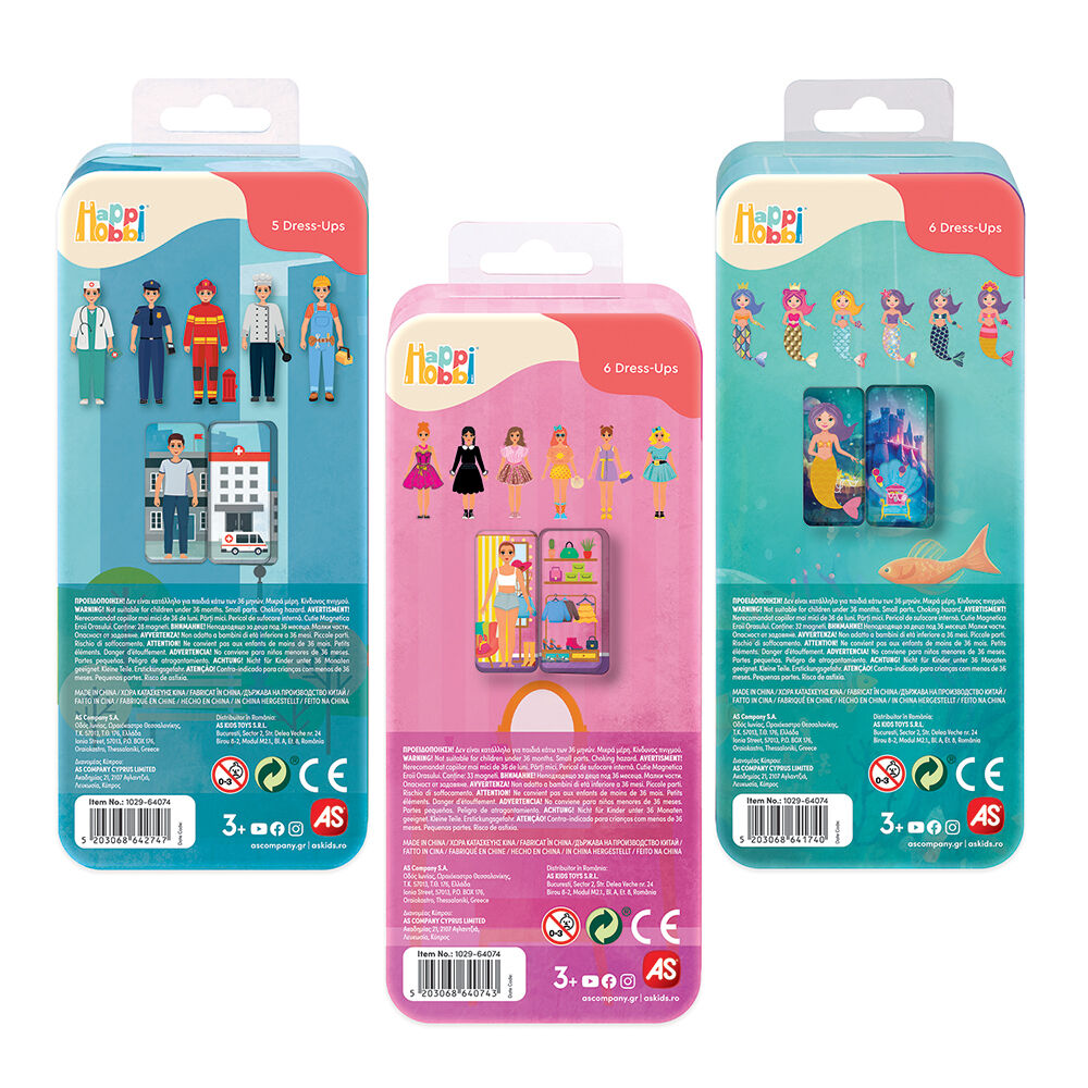 HappiHobbi Magnet Tins City Heroes Εκπαιδευτικοί Χάρτινοι Μαγνήτες (1029-64074) - Fun Planet