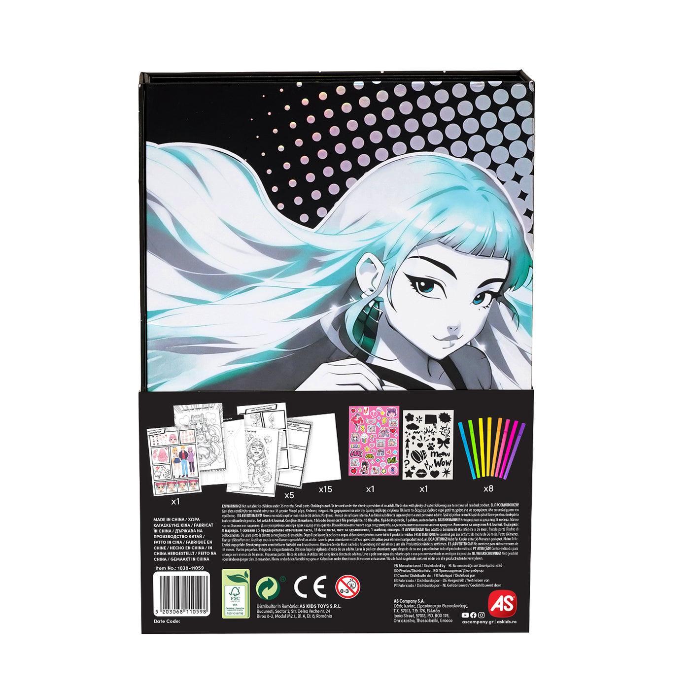 HappiHobbi Art Journal Manga Μαρκαδόροι (1038-11059)