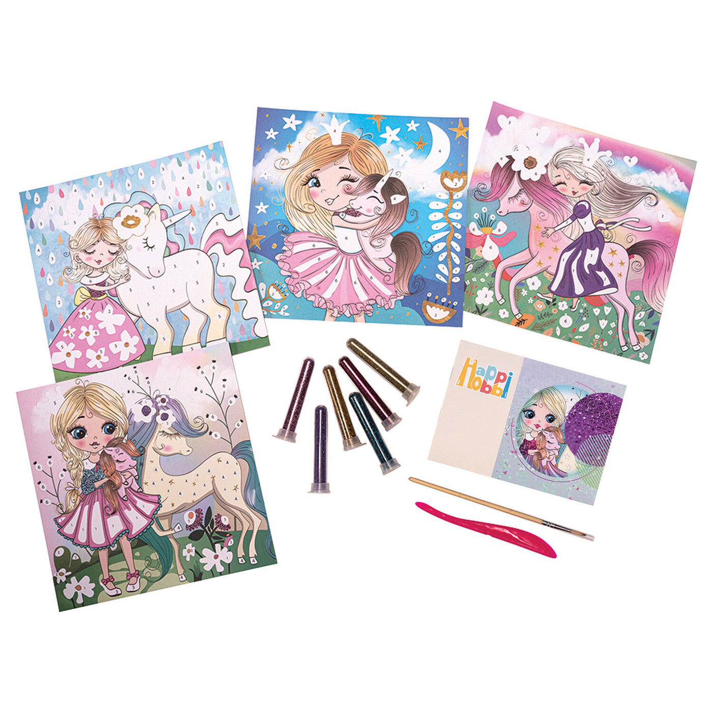 HappiHobbi Art Σετ Χειροτεχνίας με Glitter (1038-21046) - Fun Planet