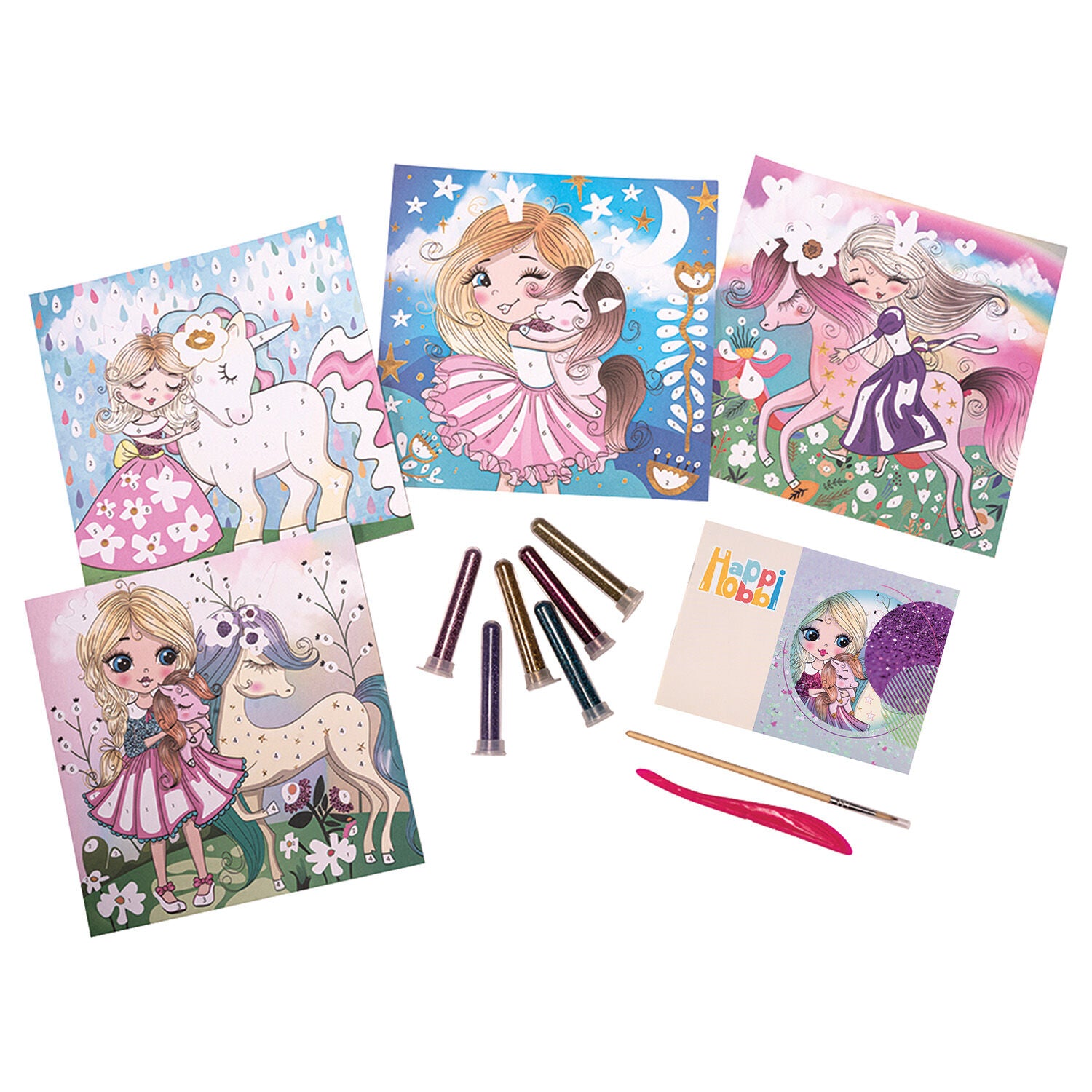 HappiHobbi Art Σετ Χειροτεχνίας με Glitter (1038-21046) - Fun Planet