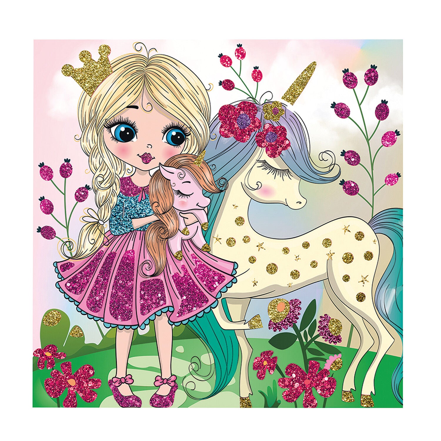 HappiHobbi Art Σετ Χειροτεχνίας με Glitter (1038-21046) - Fun Planet