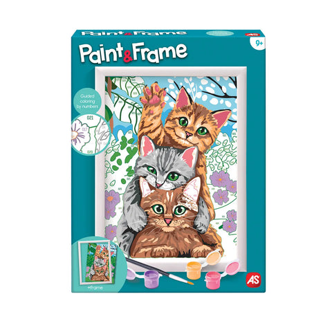 Paint & Frame Ζωγραφίζω Με Αριθμούς Funny Kitties (1038-41010) - Fun Planet