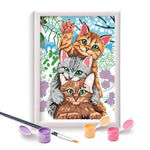 Paint & Frame Ζωγραφίζω Με Αριθμούς Funny Kitties (1038-41010) - Fun Planet