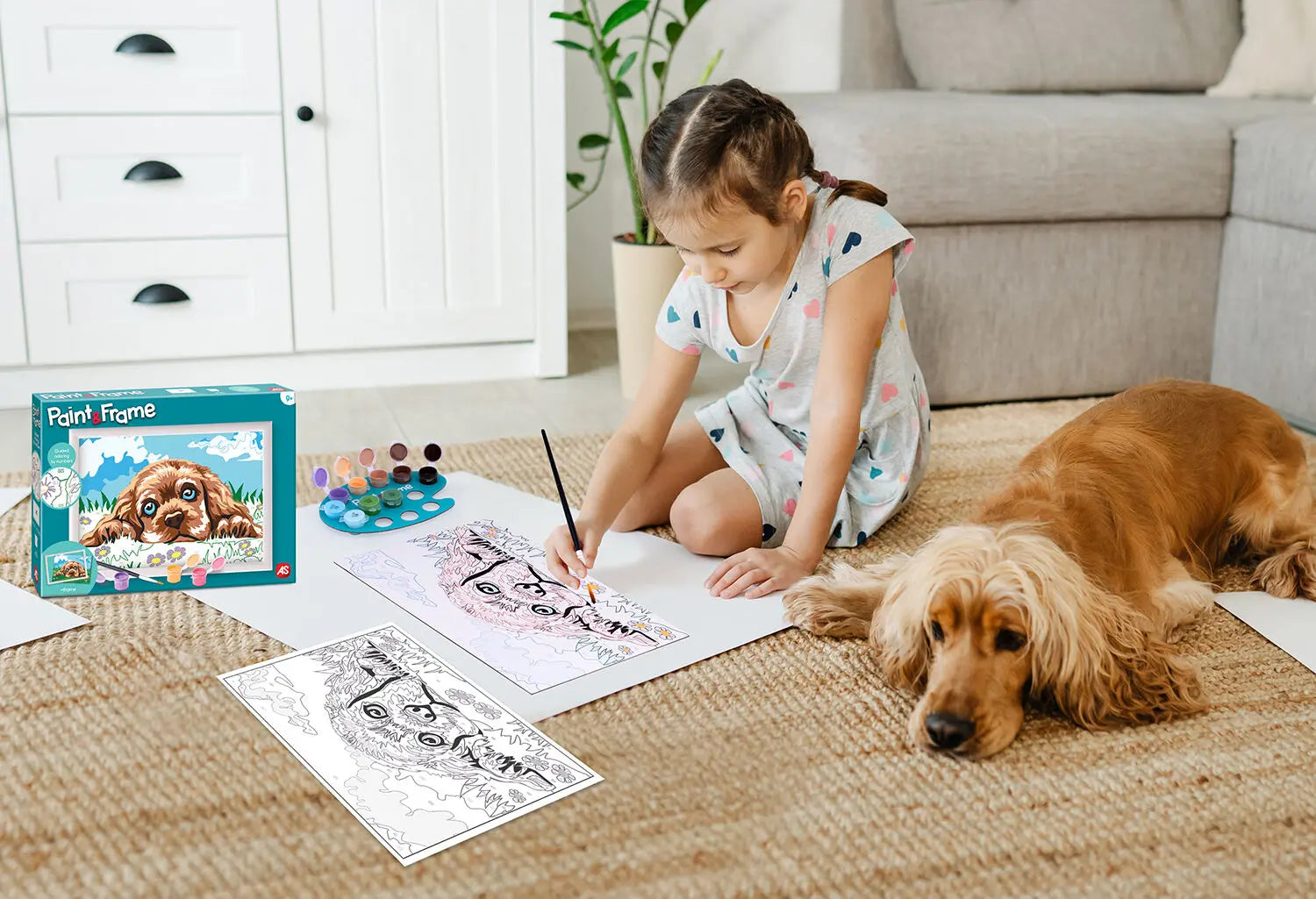 Paint & Frame Ζωγραφίζω Με Αριθμούς Loving Puppy (1038-41012) - Fun Planet