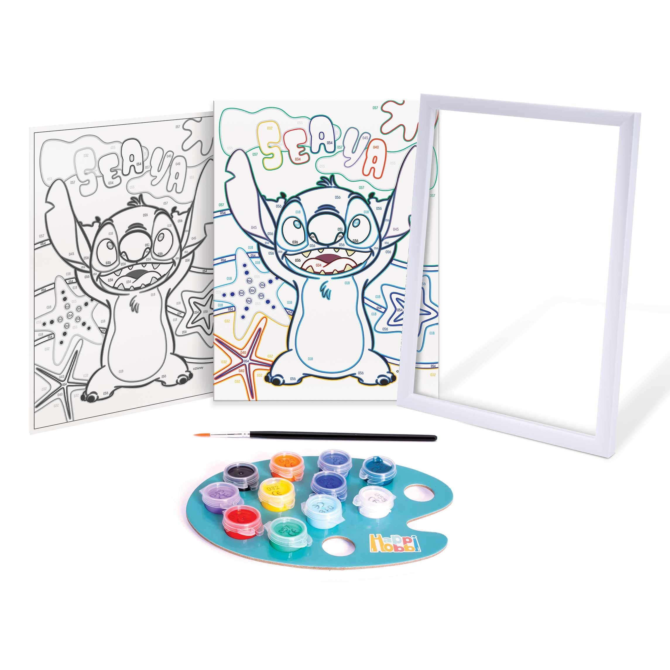 HappiHobbi Paint & Frame Paint by Numbers Disney Stitch (1038-41035) - Fun Planet