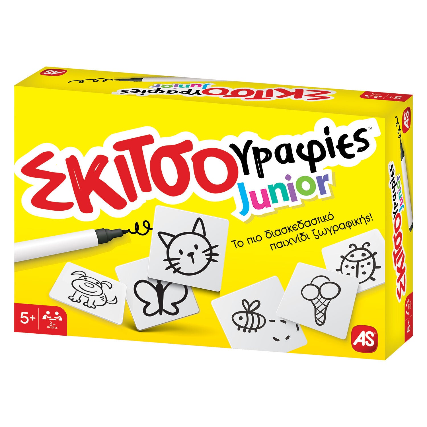 AS Games Επιτραπέζιο Παιχνίδι Σκιτσογραφίες Junior (1040-25503) - Fun Planet