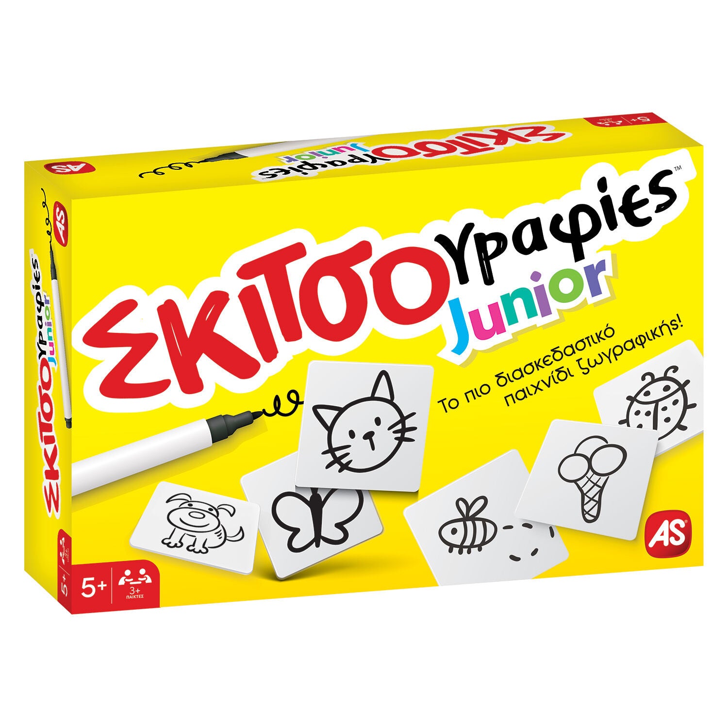 AS Games Επιτραπέζιο Παιχνίδι Σκιτσογραφίες Junior (1040-25503) - Fun Planet