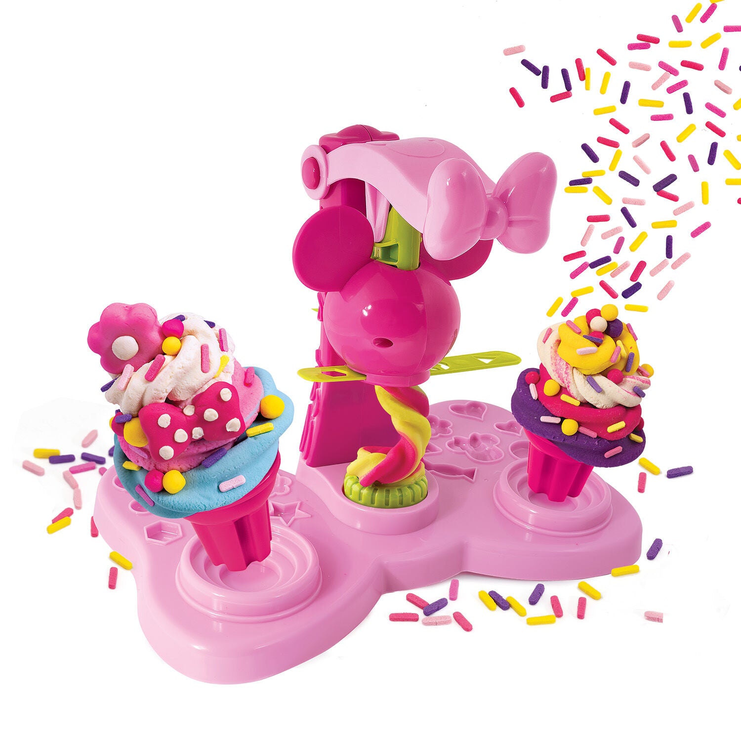 Πλαστελίνη Disney Minnie Παγωτοπλαστελίνα Με 6 Βαζάκια-Καπάκια Καλουπάκια 256g & Sprinkles (1045-03617) - Fun Planet