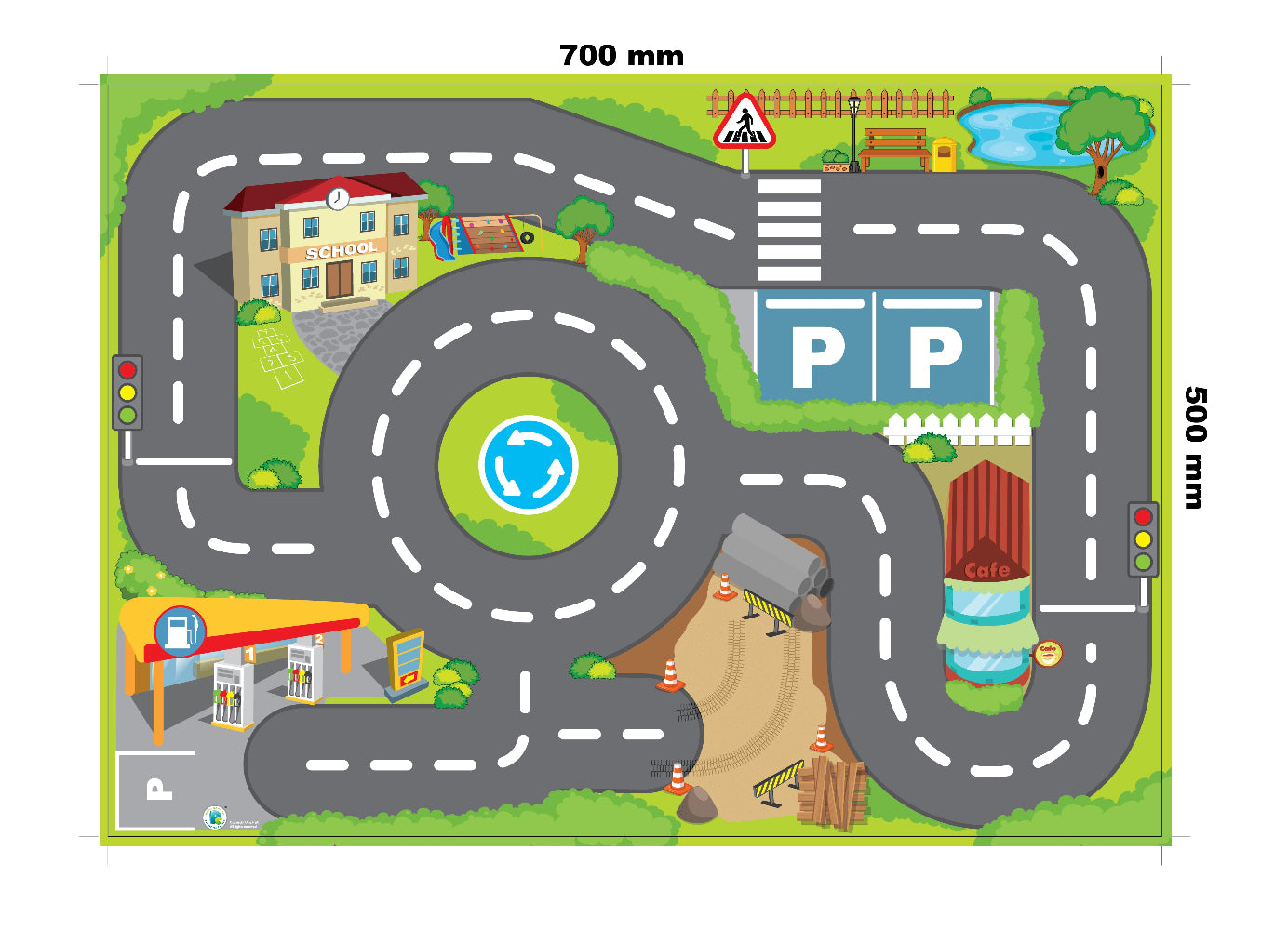 Kidz 2 Go Mini Car Set 3 & Playmat (10629)
