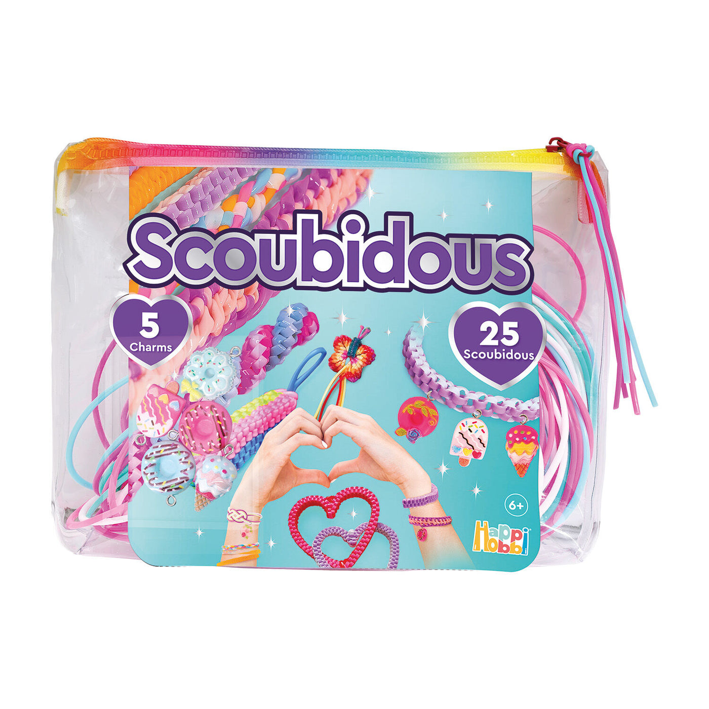 HappiHobbi Scoubidous Τσαντάκι Με 25 Scoubidous & Αξεσουάρ (1080-25569) - Fun Planet