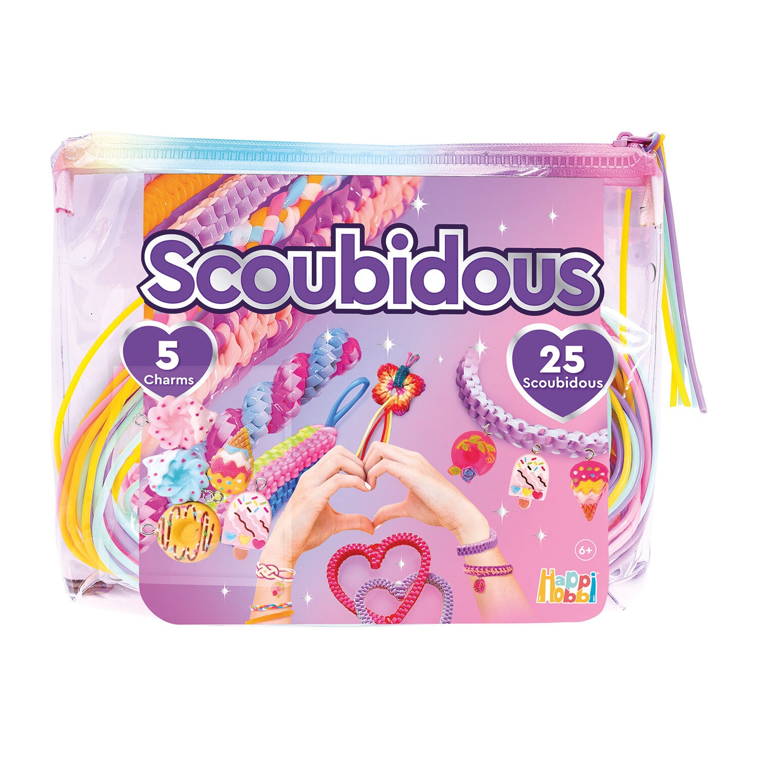 HappiHobbi Scoubidous Τσαντάκι Με 25 Scoubidous & Αξεσουάρ (1080-25569) - Fun Planet