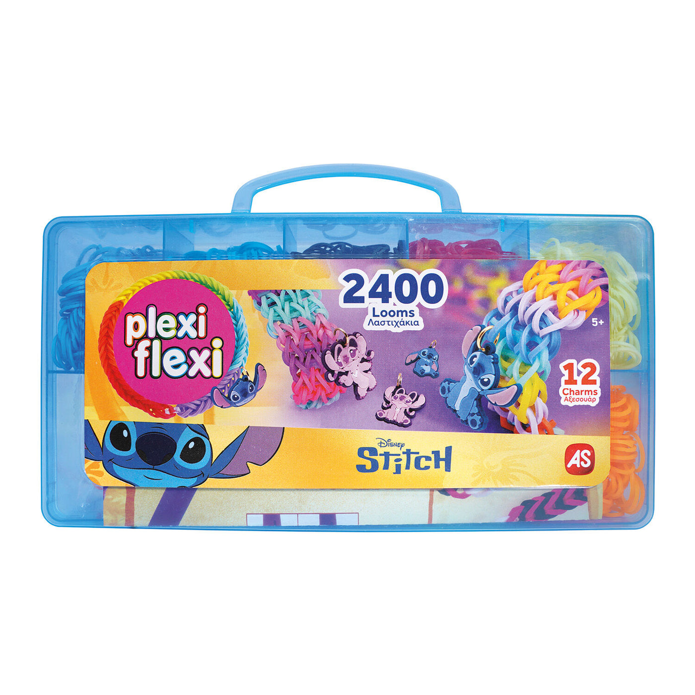 Plexi Flexi Disney Stitch Θήκη Με 2400 Λαστιχάκια & 12 Αξεσουάρ (1080-25578) - Fun Planet