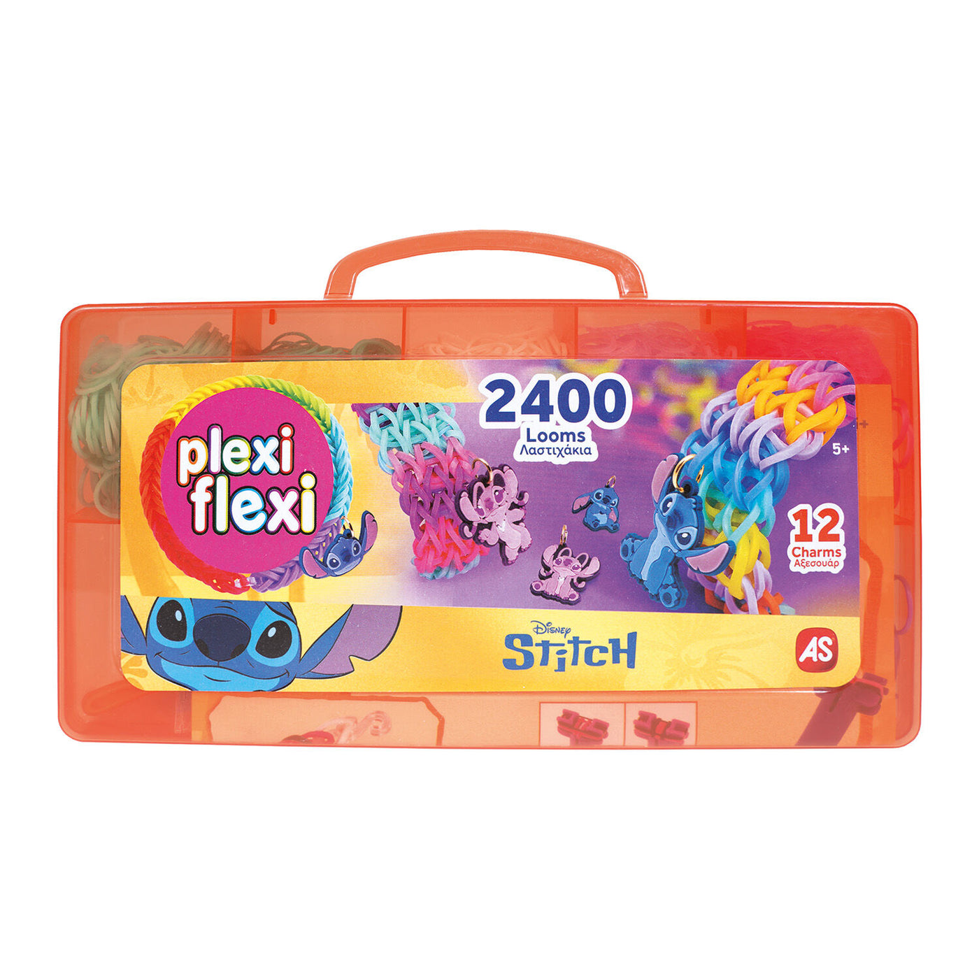 Plexi Flexi Disney Stitch Θήκη Με 2400 Λαστιχάκια & 12 Αξεσουάρ (1080-25578) - Fun Planet