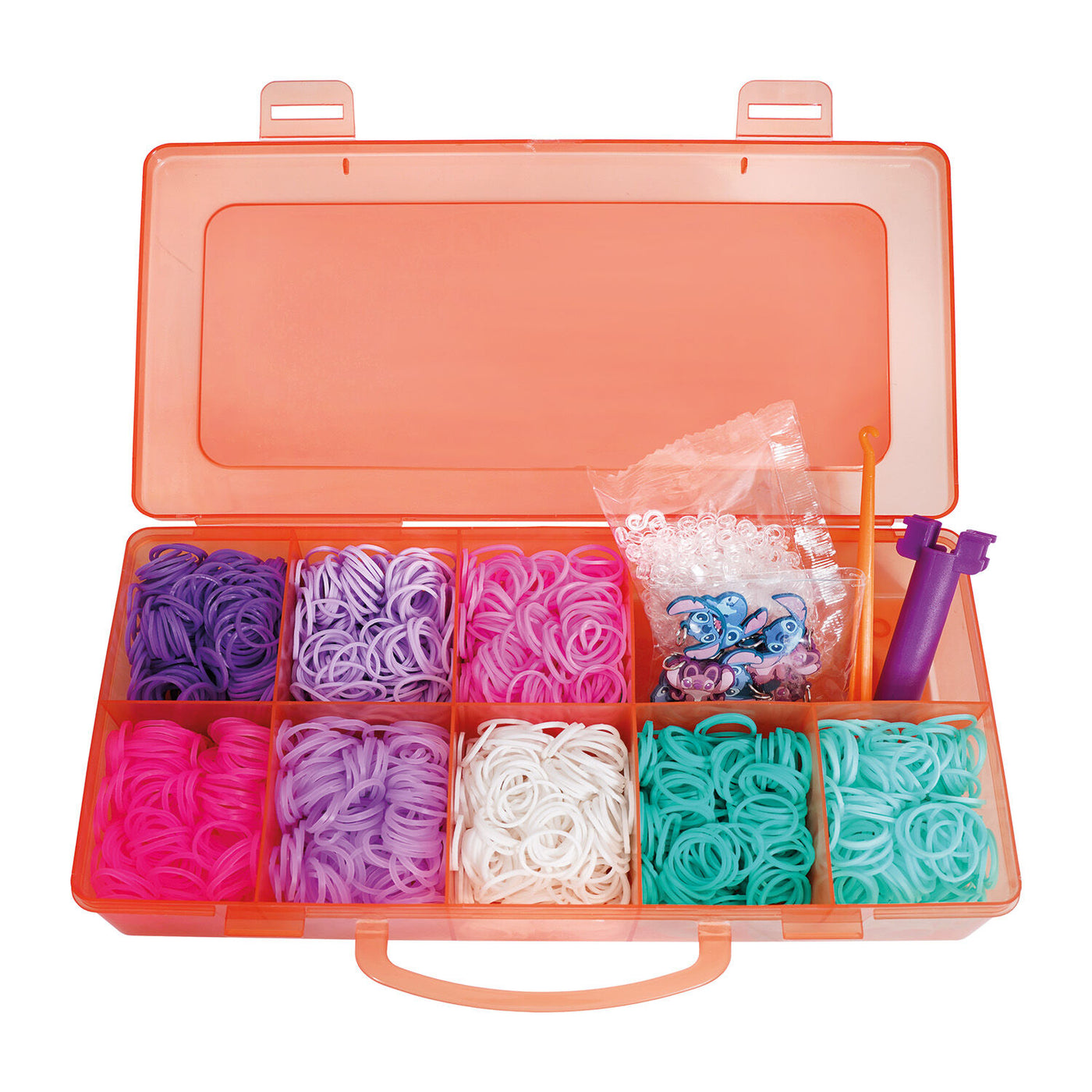 Plexi Flexi Disney Stitch Θήκη Με 2400 Λαστιχάκια & 12 Αξεσουάρ (1080-25578) - Fun Planet
