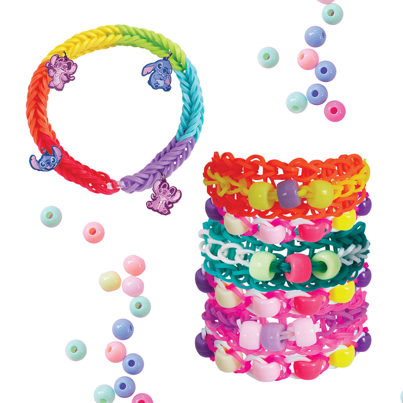 Plexi Flexi Disney Stitch Θήκη Με 2400 Λαστιχάκια & 12 Αξεσουάρ (1080-25578) - Fun Planet