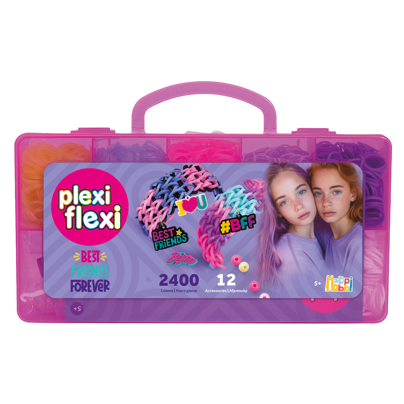 AS Plexi Flexi Love Loom With 800 Rubber Bands &amp; 30 Accessories (1080-25574)