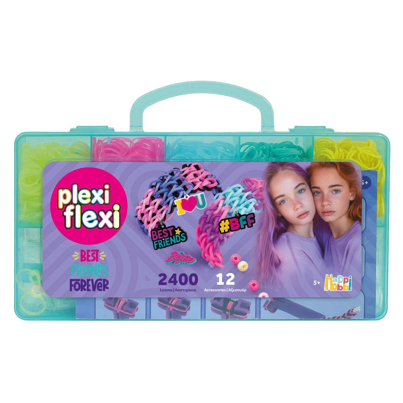 AS Plexi Flexi Love Loom With 800 Rubber Bands &amp; 30 Accessories (1080-25574)