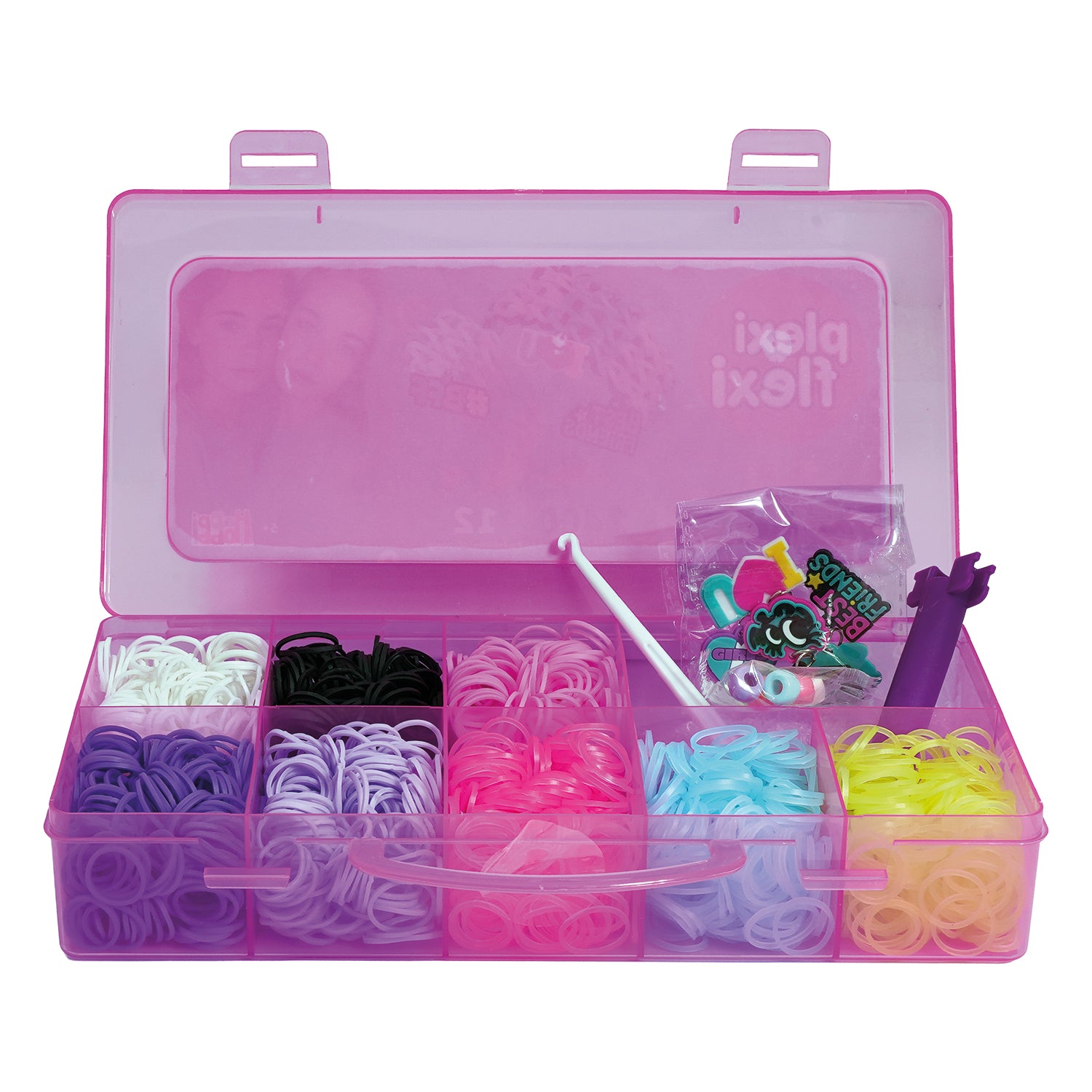AS Plexi Flexi Love Loom With 800 Rubber Bands &amp; 30 Accessories (1080-25574)