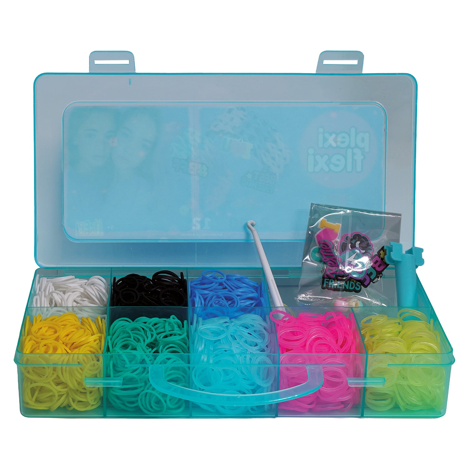AS Plexi Flexi Love Loom With 800 Rubber Bands &amp; 30 Accessories (1080-25574)