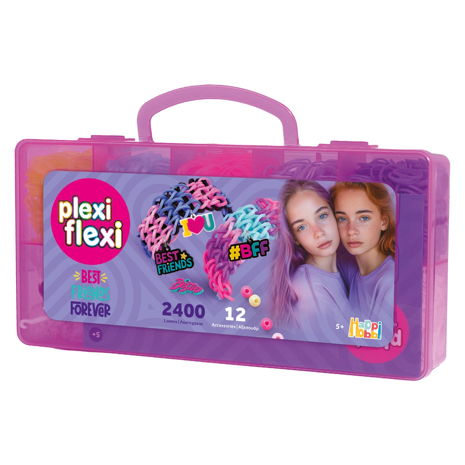 AS Plexi Flexi Love Loom With 800 Rubber Bands &amp; 30 Accessories (1080-25574)
