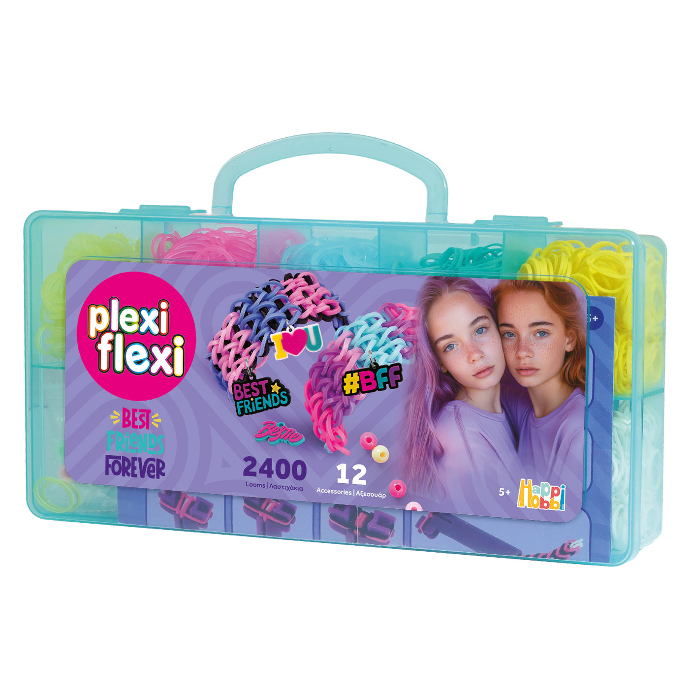AS Plexi Flexi Love Loom With 800 Rubber Bands &amp; 30 Accessories (1080-25574)