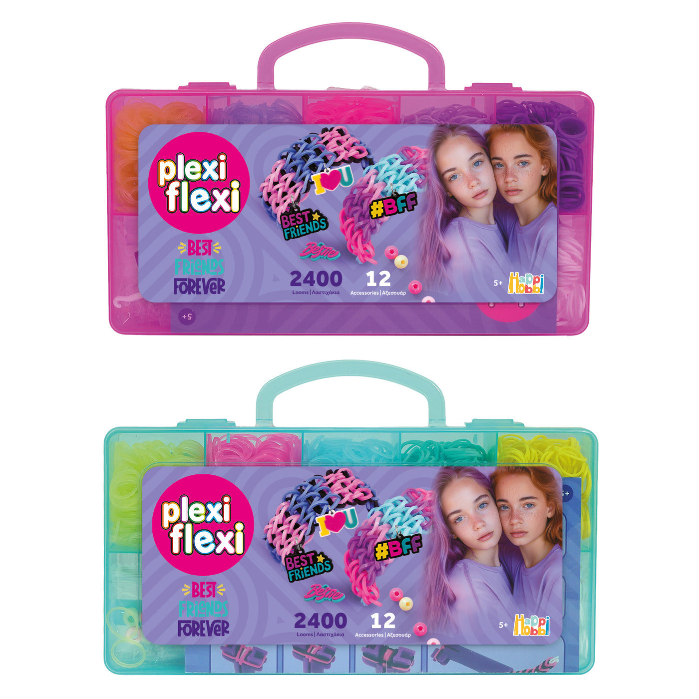 AS Plexi Flexi Love Loom With 800 Rubber Bands &amp; 30 Accessories (1080-25574)