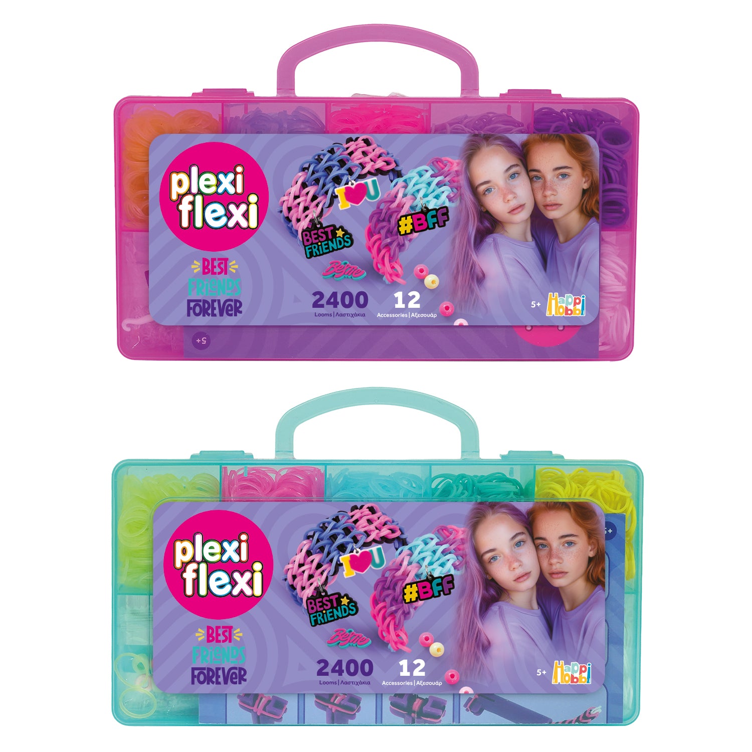 AS Plexi Flexi Love Loom With 800 Rubber Bands &amp; 30 Accessories (1080-25574)