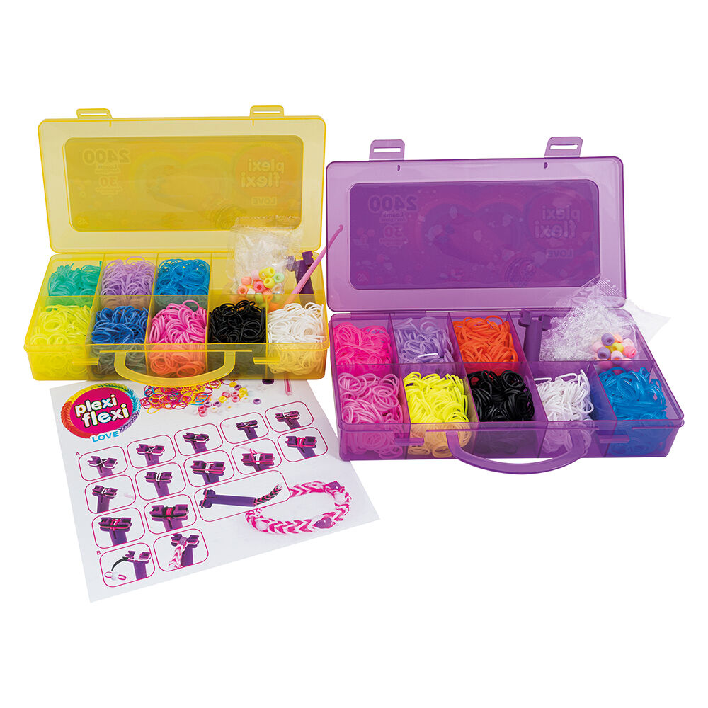 AS Plexi Flexi Love Θήκη Με 2400 Λαστιχάκια & 30 Αξεσουάρ (1080-25573) - Fun Planet