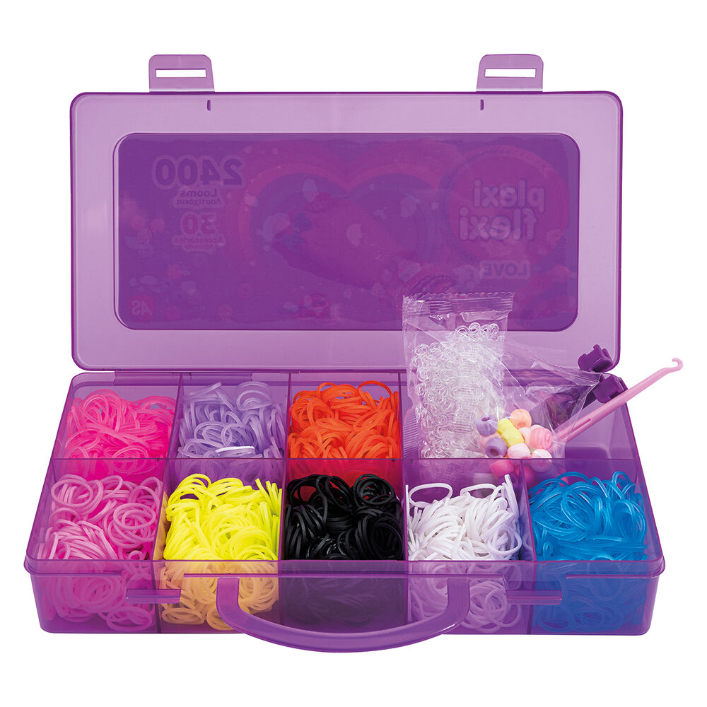 AS Plexi Flexi Love Θήκη Με 2400 Λαστιχάκια & 30 Αξεσουάρ (1080-25573) - Fun Planet
