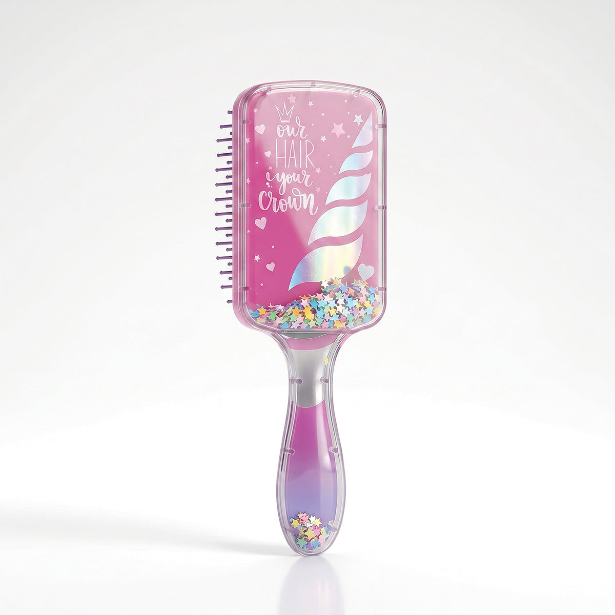 HappiHobbi Βούρτσα Μαλλιών Confetti Sparkle Love (1081-60025)