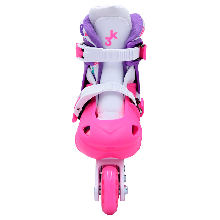 Αθλοπαιδιά Πατίνια Αυξομειούμενα 3 μεγεθών, Φούξια/Μωβ/Λευκό (002.1083/FPW) - Fun Planet