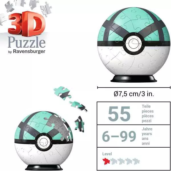 Ravensburger 3D Puzzle 54 τεμάχια Pokemon Net Ball (11581) - Fun Planet