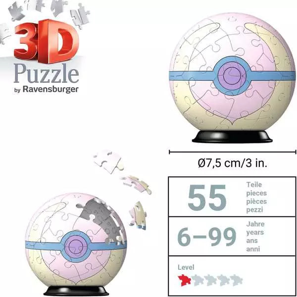 Ravensburger 3D Puzzle 54 τεμάχια Pokemon Heal Ball (11582) - Fun Planet