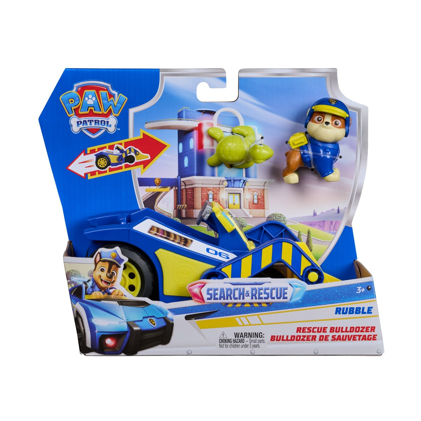 Paw Patrol: Search & Rescue - Rumble Rescue Bulldozer Vehicle Playset (20156332) - Fun Planet
