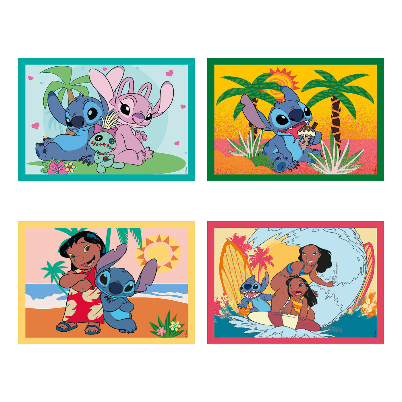 Clementoni Παιδικό Παζλ 4 in 1 Super Color Disney Stitch 12-16-20-24 τεμάχια (1200-21745) - Fun Planet