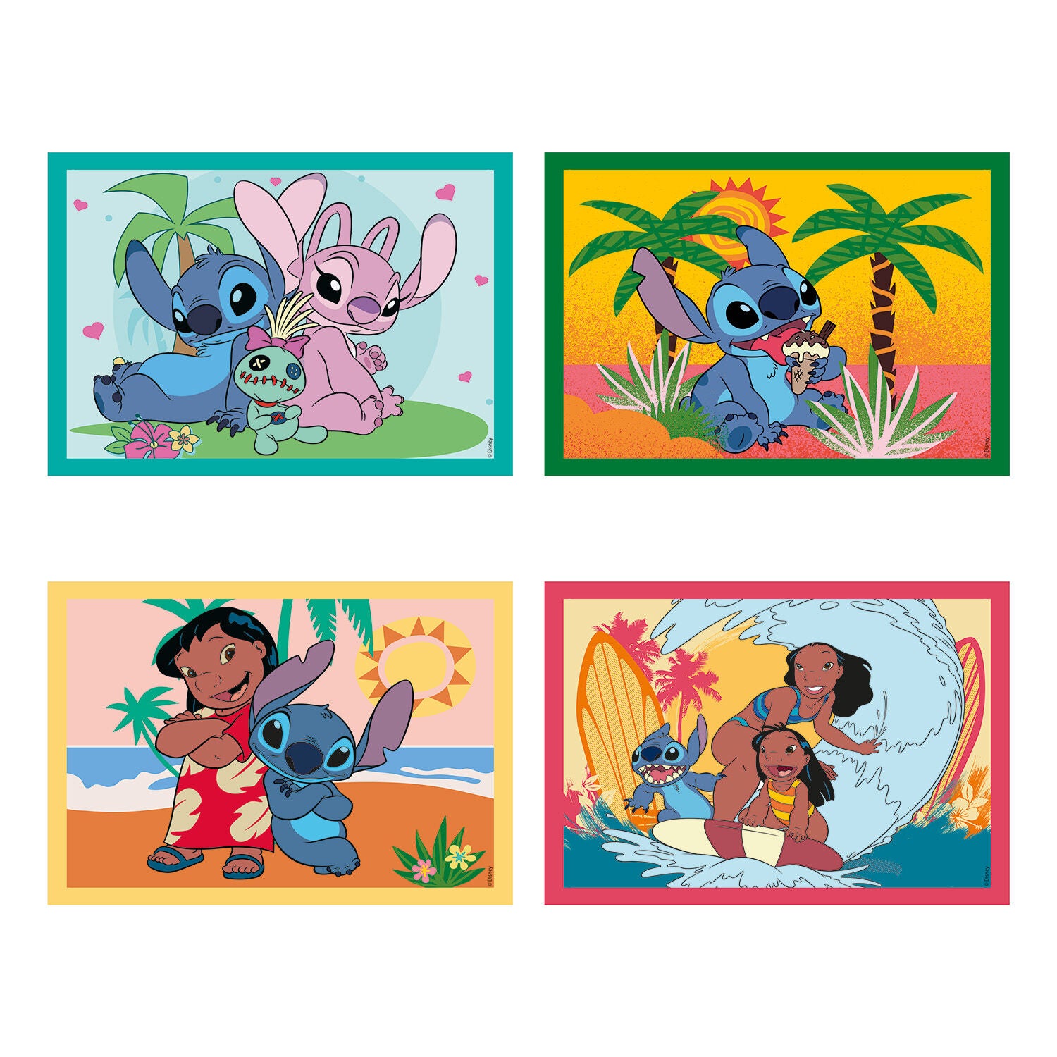 Clementoni Παιδικό Παζλ 4 in 1 Super Color Disney Stitch 12-16-20-24 τεμάχια (1200-21745) - Fun Planet