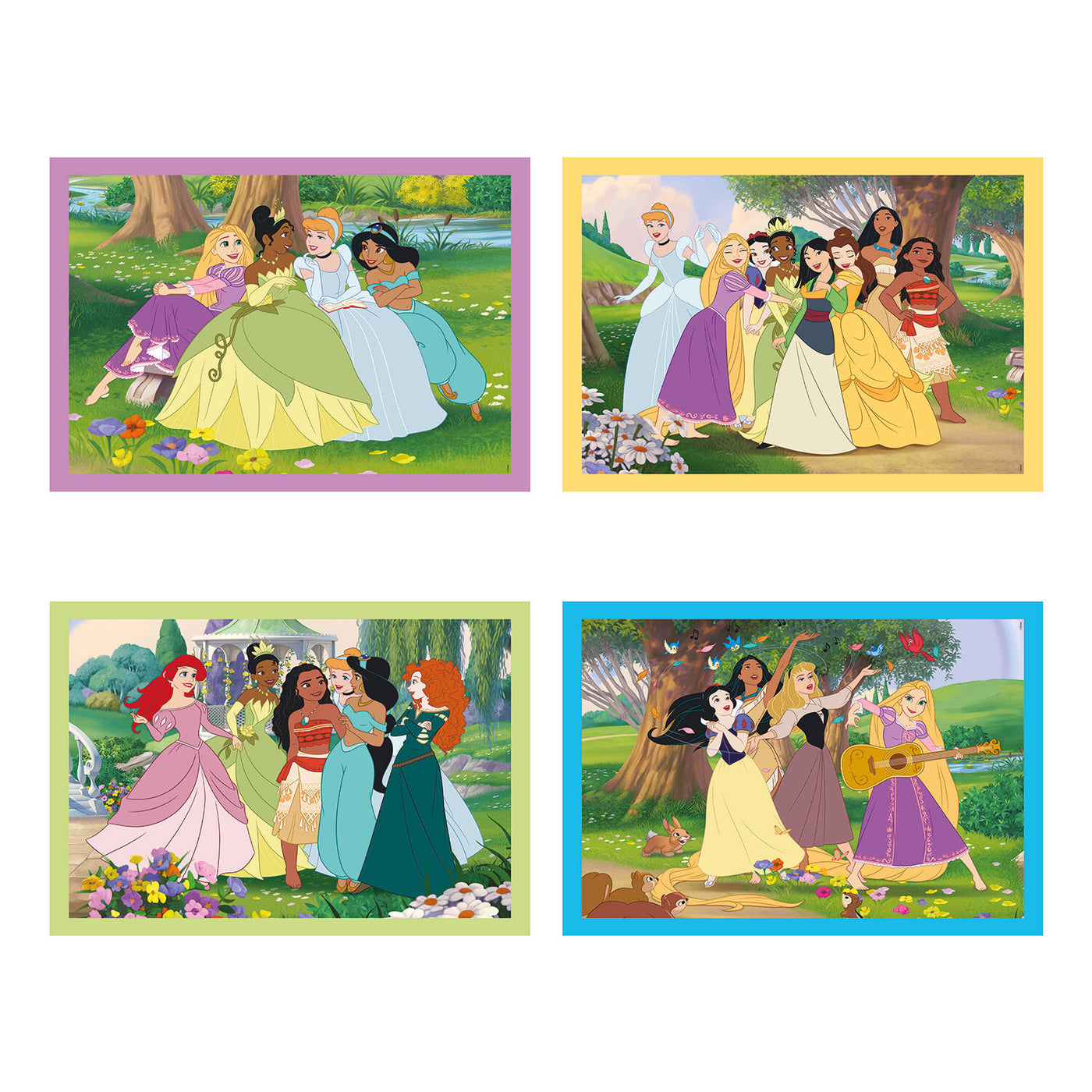 Clementoni Παιδικό Παζλ 4 in 1 Super Color Disney Princess 12-16-20-24 τεμάχια (1200-21746) - Fun Planet