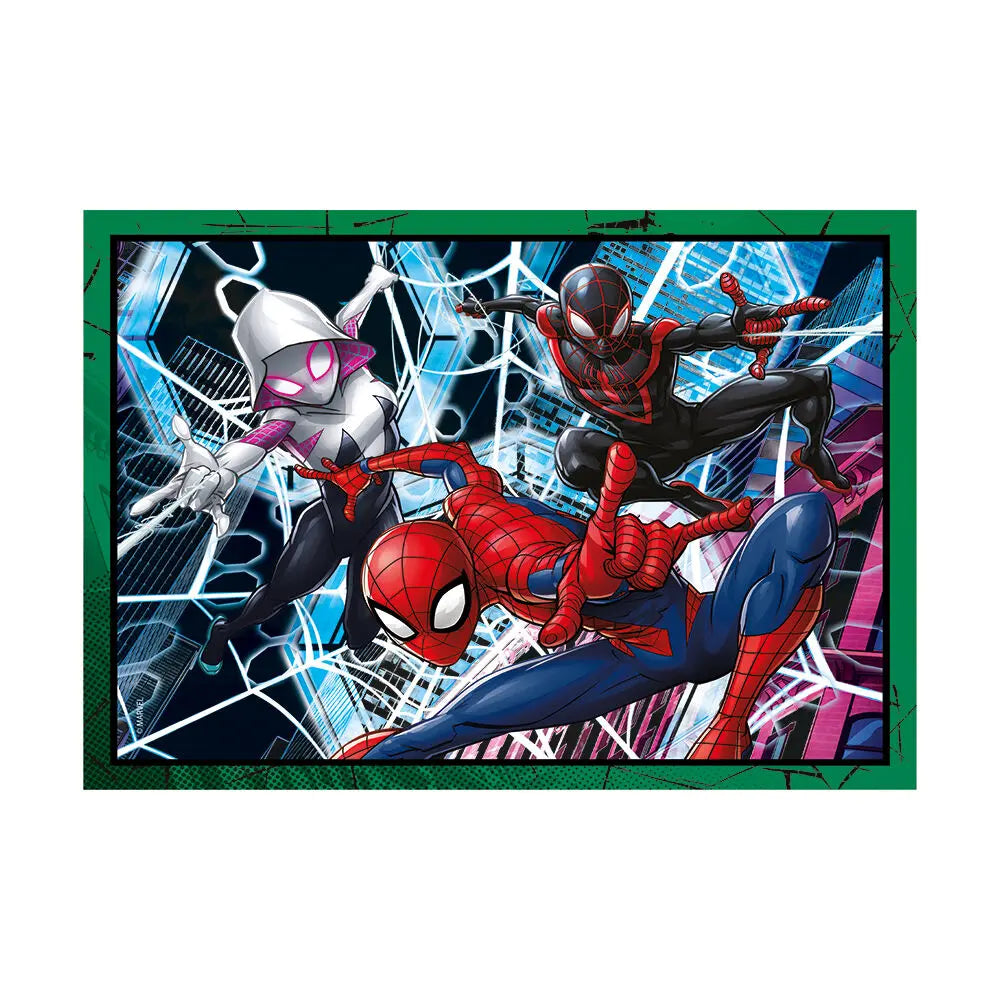 Clementoni Παζλ 4 in 1 Super Color Marvel Spider-Man (1200-21515) - Fun Planet