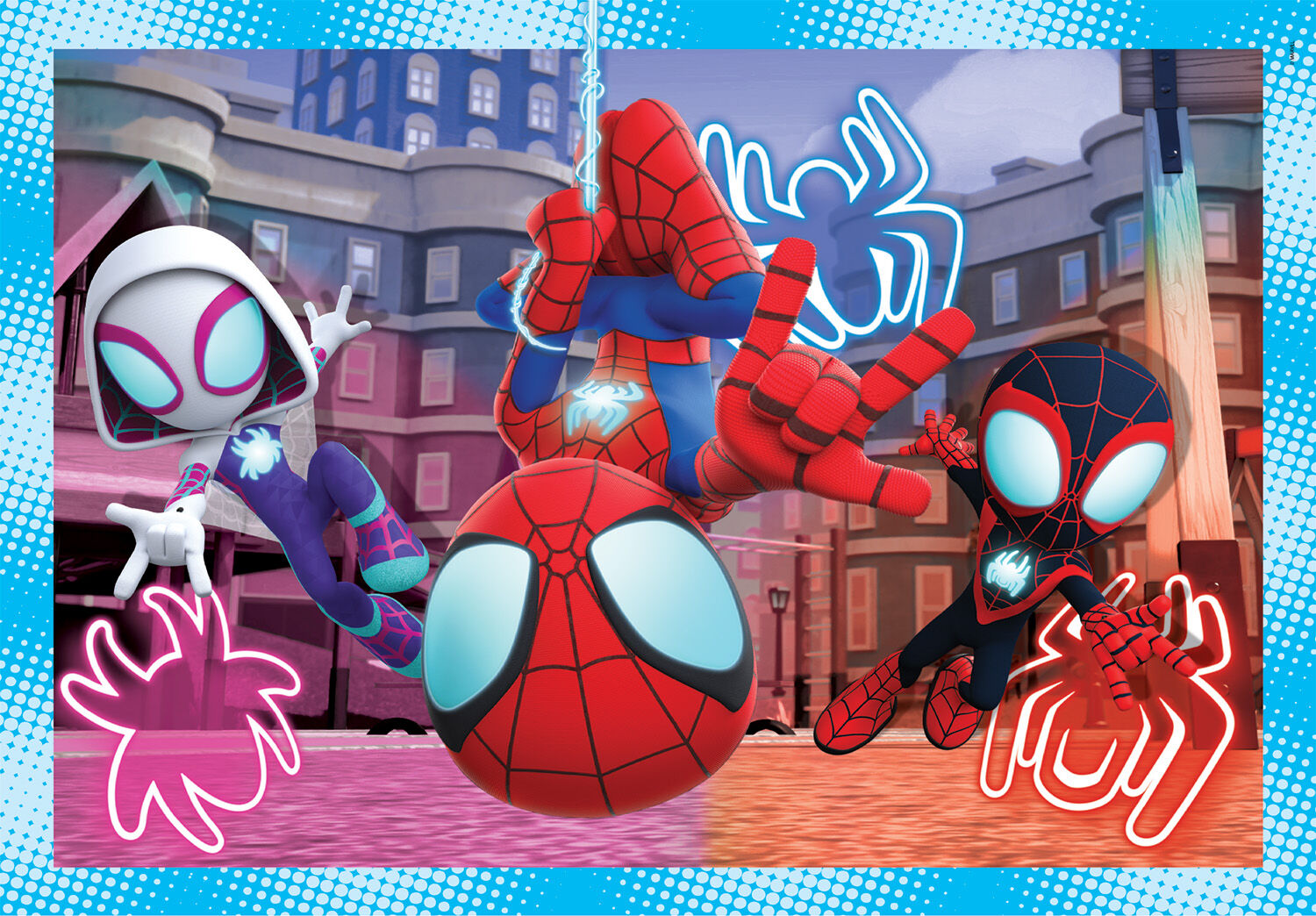 Clementoni Παιδικό Παζλ 4 in 1 Super Color Marvel Spidey Και Οι Απίθανοι Φίλοι Του (1200-21528) - Fun Planet