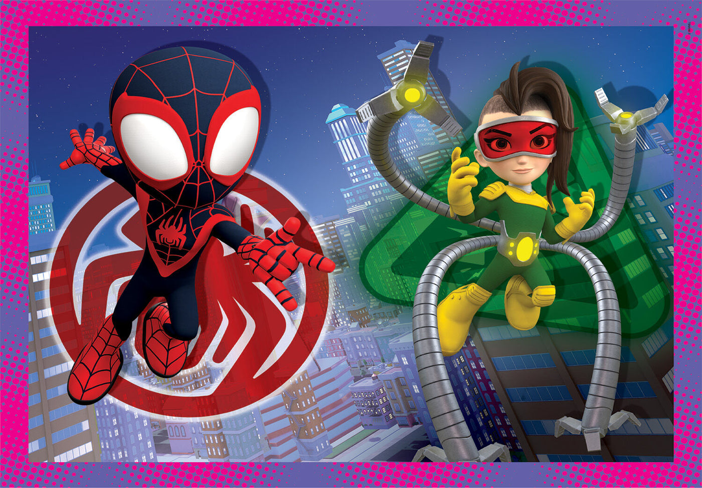 Clementoni Παιδικό Παζλ 4 in 1 Super Color Marvel Spidey Και Οι Απίθανοι Φίλοι Του (1200-21528) - Fun Planet