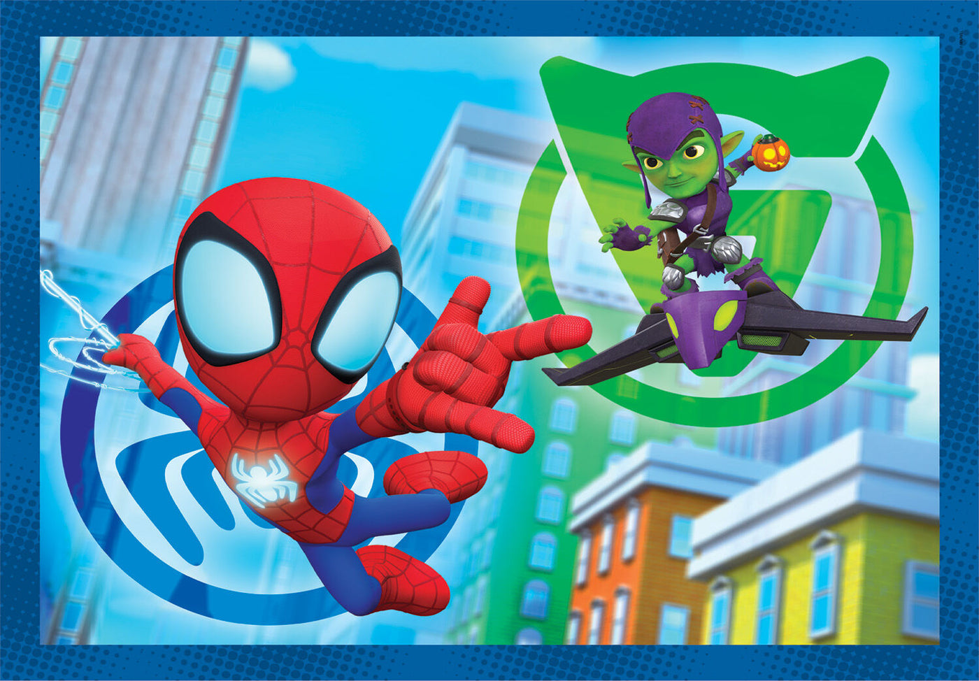 Clementoni Παιδικό Παζλ 4 in 1 Super Color Marvel Spidey Και Οι Απίθανοι Φίλοι Του (1200-21528) - Fun Planet