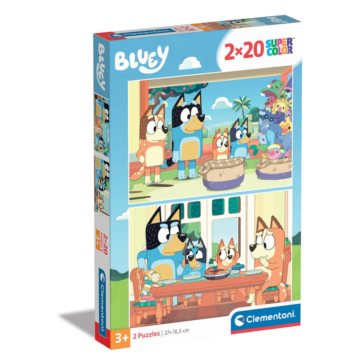 Clementoni Παζλ 2Χ20 Super Color Bluey (1200-24807) - Fun Planet