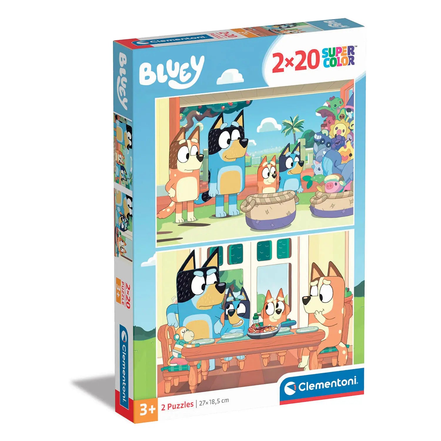 Clementoni Παζλ 2Χ20 Super Color Bluey (1200-24807) - Fun Planet