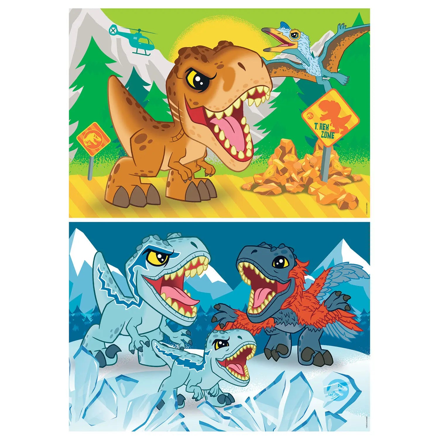 Clementoni Jurassic World Puzzle – 104 Teile, 48,5 X 33,5 Cm, Für Kinder, Mit Dino-Motiven