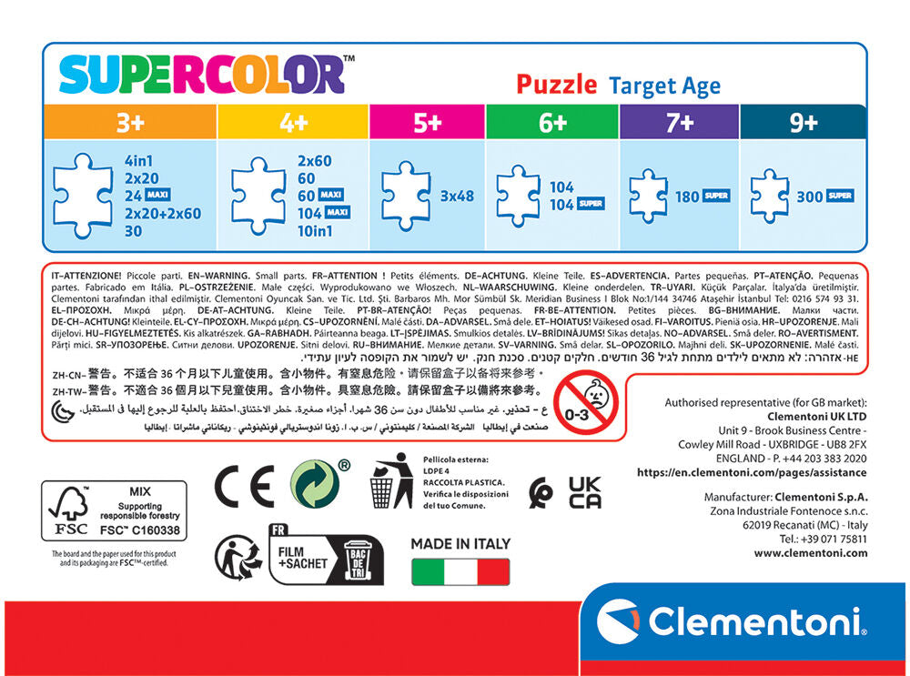 Clementoni Παιδικό Παζλ Super Color Marvel Spidey Και Οι Απίθανοι Φίλοι Του 60 τμχ (1200-26595) - Fun Planet