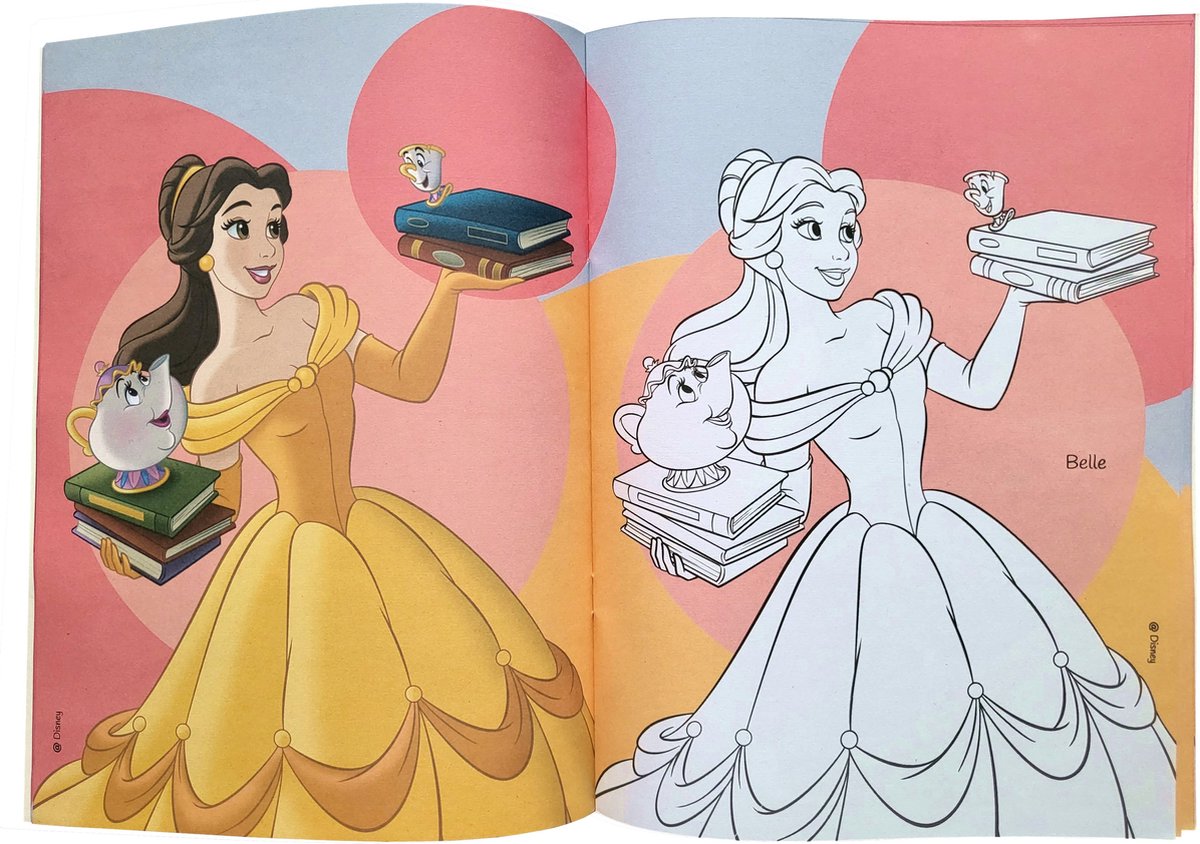 Disney Princess Βιβλίο Ζωγραφικής Multicolor Α4 με 32 Σελίδες Χρωματισμού (400147) - Fun Planet