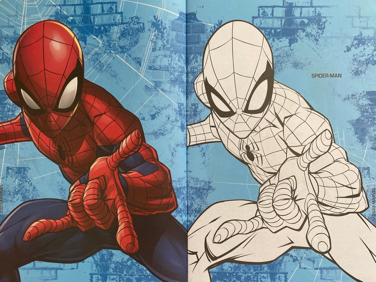 Marvel Spider-Man Βιβλίο Ζωγραφικής Multicolor Α4 με 32 Σελίδες Χρωματισμού (400195) - Fun Planet